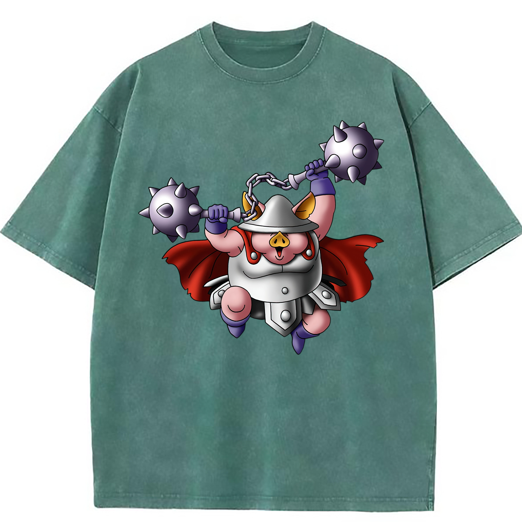 （画像用） ドラゴンクエスト Doragon Kuesuto Dragon Quest 綿100% ヴィンテージ風 半袖Tシャツ（フロントプリント）